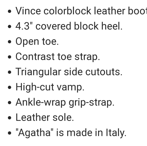 VINCE AGATHA PEEP-TOE BOOTIE - Picture 6 of 8